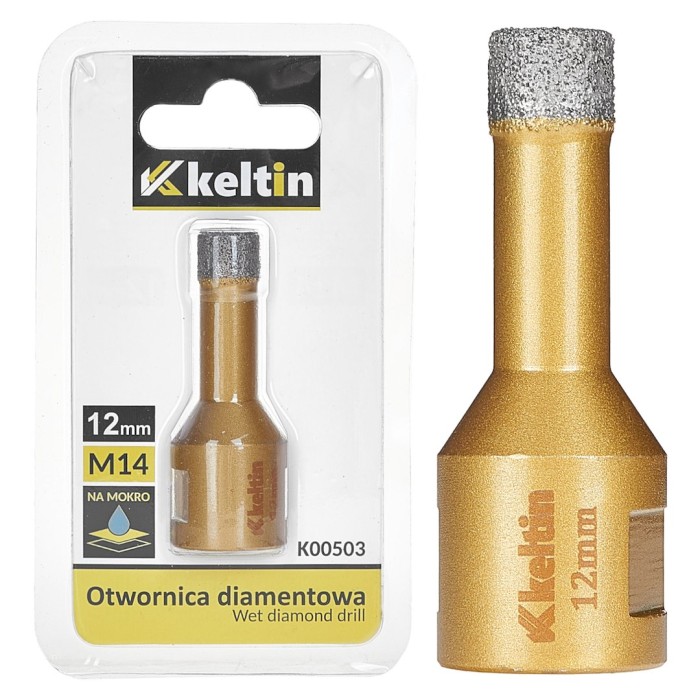 Deimantinė gręžimo karūna K00503, 12 mm, M14 Deimantinė gręžimo karūna K00503, 12 mm, M14