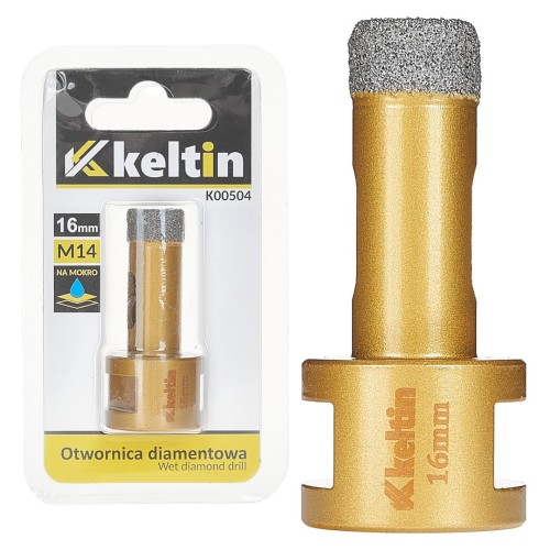 Deimantinė gręžimo karūna KELTIN K00504, 16 mm, M14