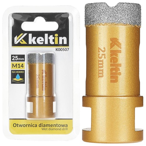 Deimantinė gręžimo karūna KELTIN K00507, 25 mm, M14
