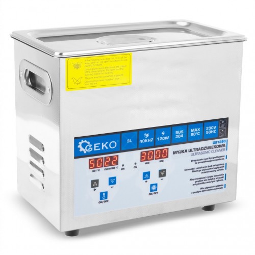 Ultragarsinė valymo vonelė GEKO G81290, 3 L