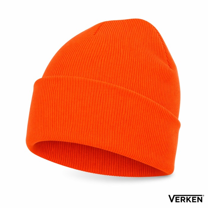 Fluorescencinė oranžinė megzta kepurė Hat Fluo Fluorescencinė oranžinė megzta kepurė Hat Fluo