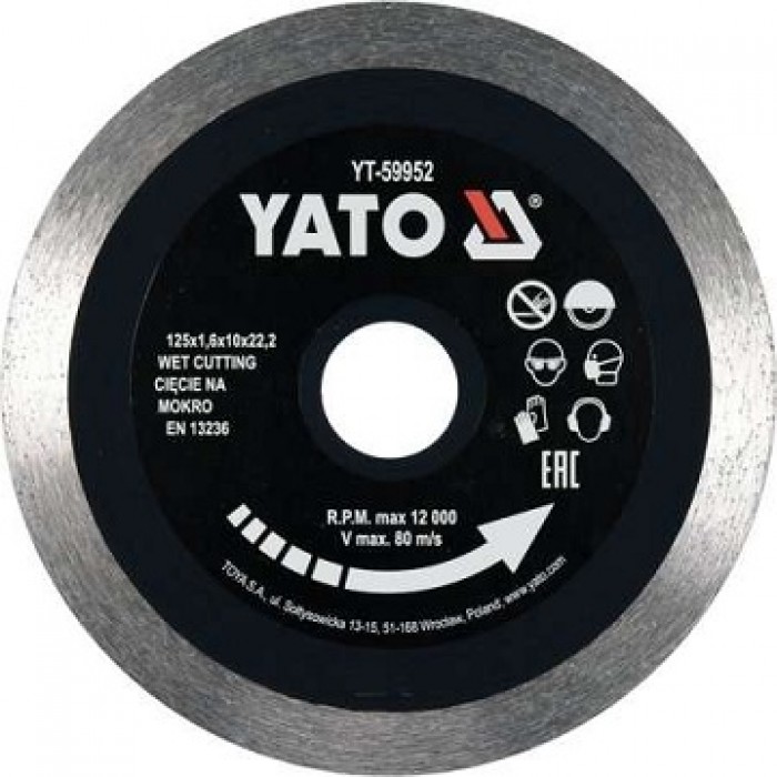 Deimantinis diskas 125mm | YT-59952 | YATO