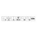 Grandininio pjūklo juosta 15", 38 cm, .325", 1,5 mm, 64 nareliai Grandininio pjūklo juosta 15", 38 cm, .325", 1,5 mm, 64 nareliai